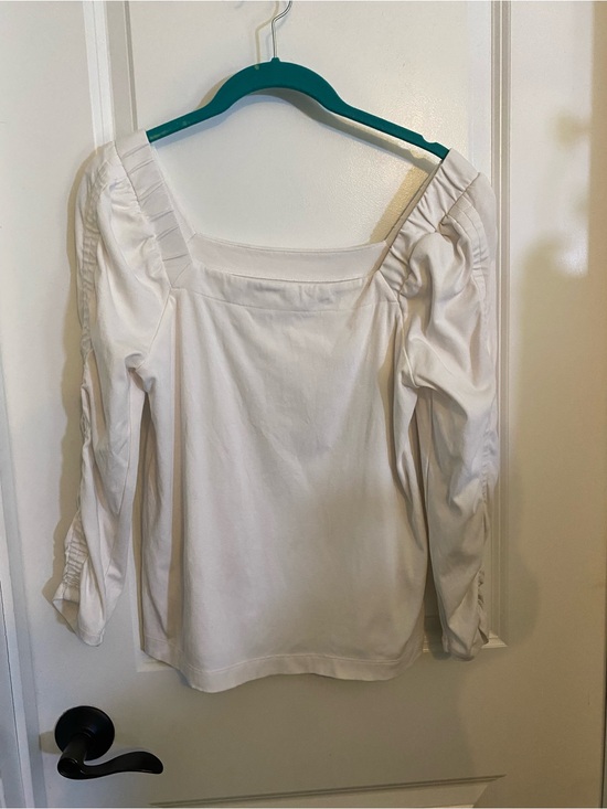 Lilly Pulitzer Tops - Lilly Pulitzer White Square-Neck Long Sleeve Women’s Top